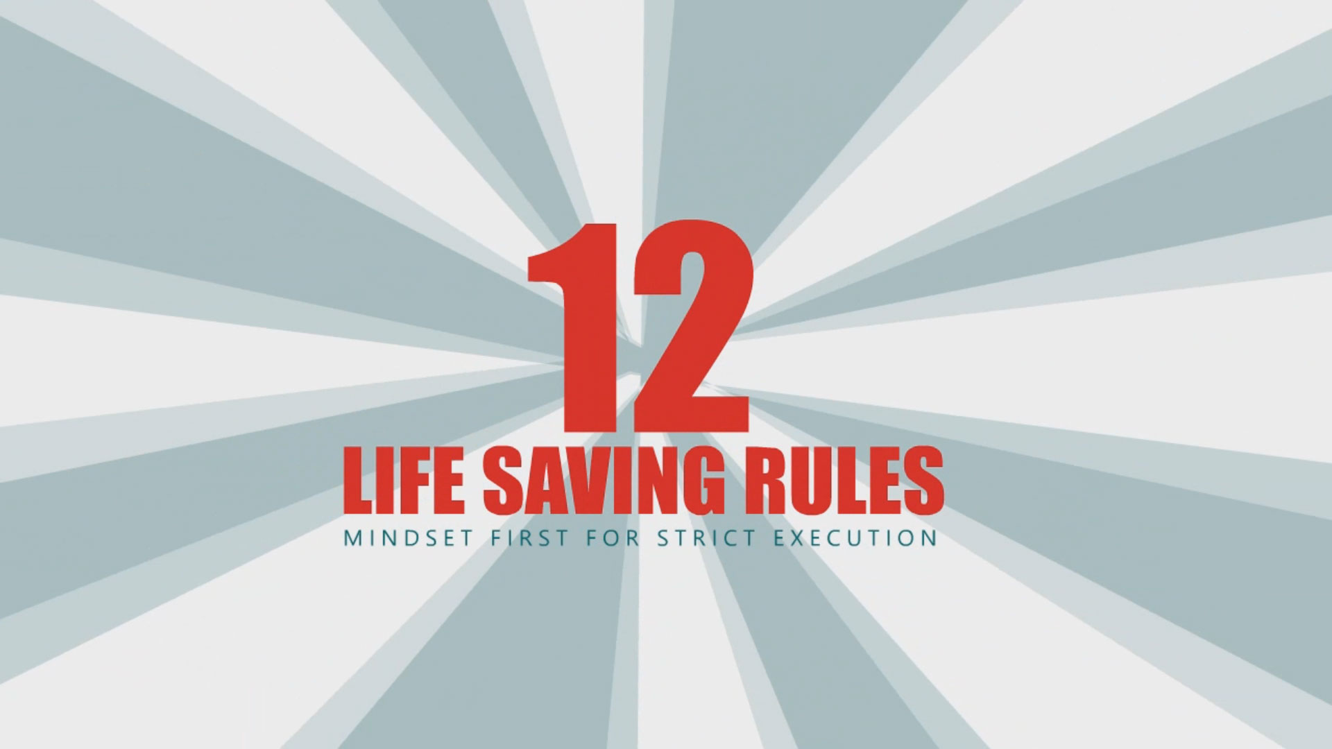 Hyundai Elevators 12 Life Saving Rules